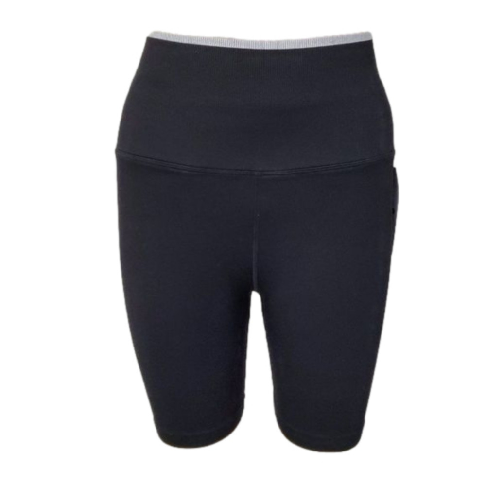 Spiritual Gangster BLACK Seamless Biker Shortie Shorts